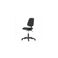Thomas 1163N15 Vinyl Desk Height Chair with Medium Back Without Tilt, Nylon Base, Adjustable Arms, Glides, Burgundy