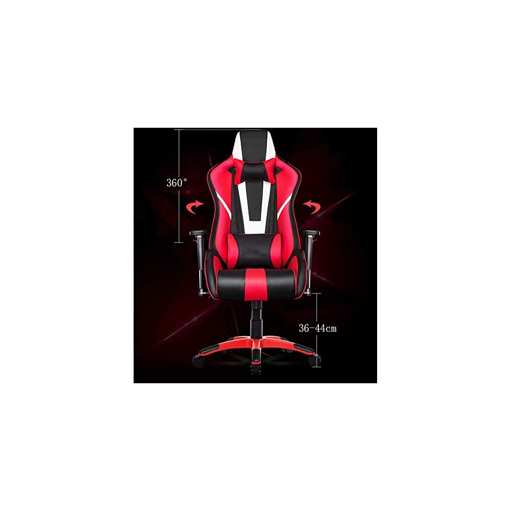 Gaming Chair Adjustable High Back Office Chair,Ergonomic Chair Reclining Waist Support Home Athletics Swivel Lift Armrest Aluminum Alloy Feet,Soft and Comfortable,