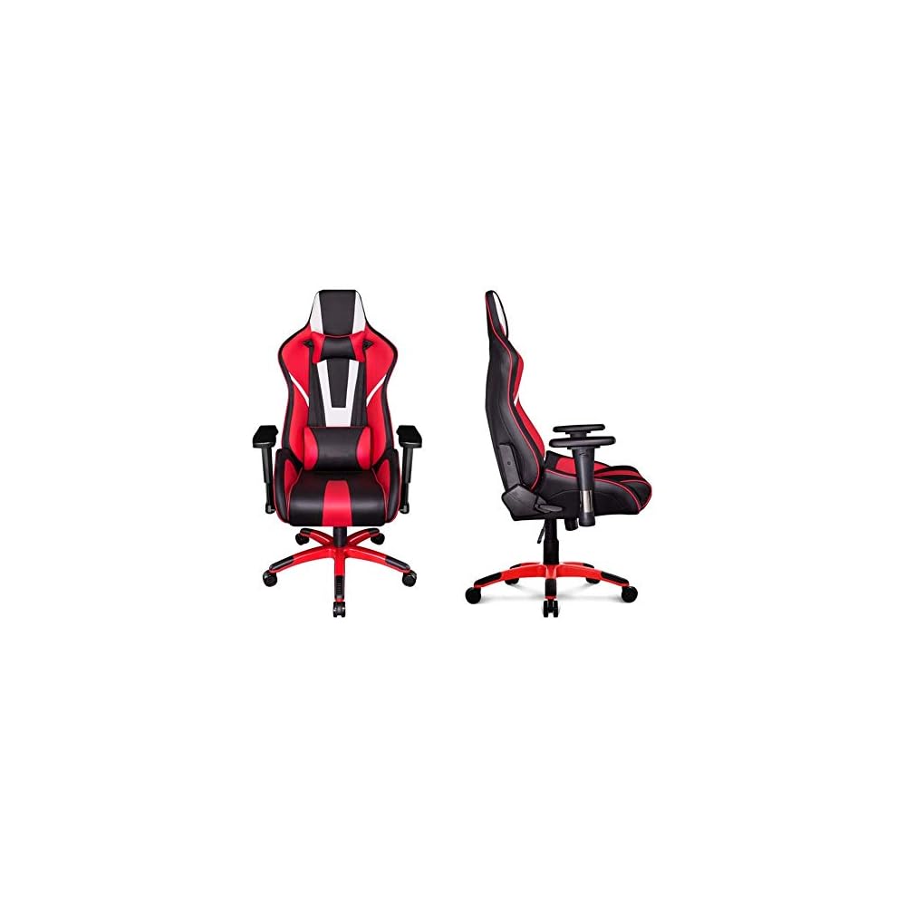 Gaming Chair Adjustable High Back Office Chair,Ergonomic Chair Reclining Waist Support Home Athletics Swivel Lift Armrest Aluminum Alloy Feet,Soft and Comfortable,