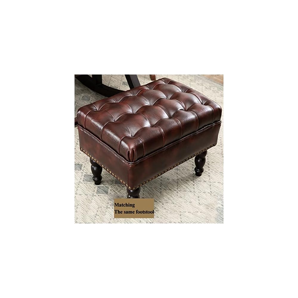 LSLYTQ Reclin Chair, Armchair Reclining, Single Lazy Rocking Chair, Upholsted for Bedroom Living Room