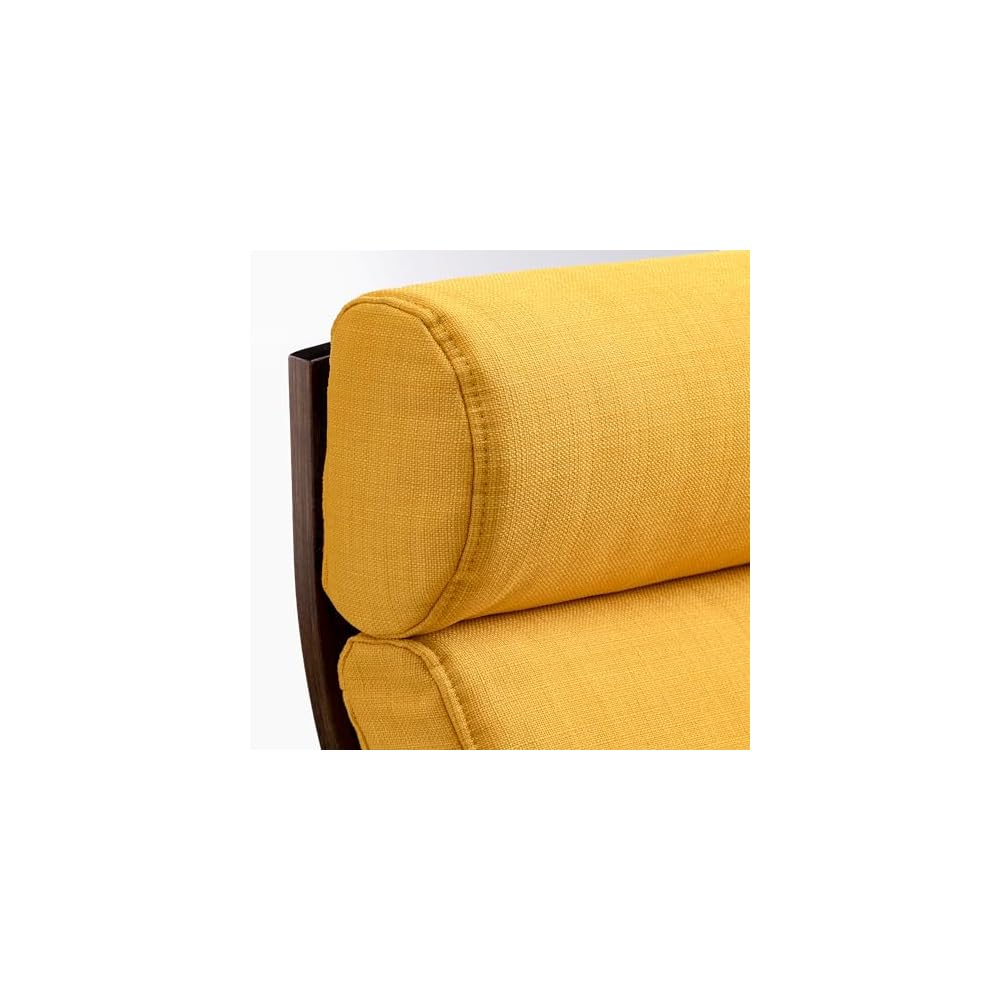 ProTuning POÄNG Rocking-chair, brown/Skiftebo yellow