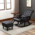 LSLYTQ Reclin Chair, Armchair Reclining, Single Lazy Rocking Chair, Upholsted for Bedroom Living Room
