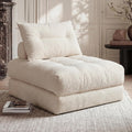 MONVANE 3-in-1 Folding Sofa Bed, Convertible Sleeper Chair Bed, Beige